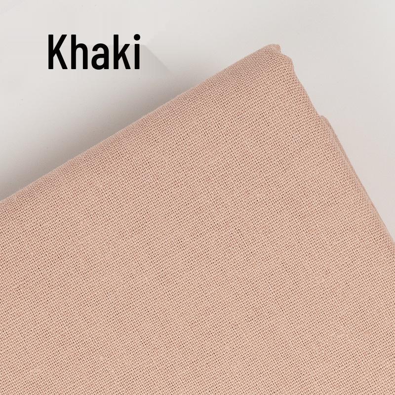 DIY Jednobarevná Lněná Bavlna Ruční Výšivka Látka