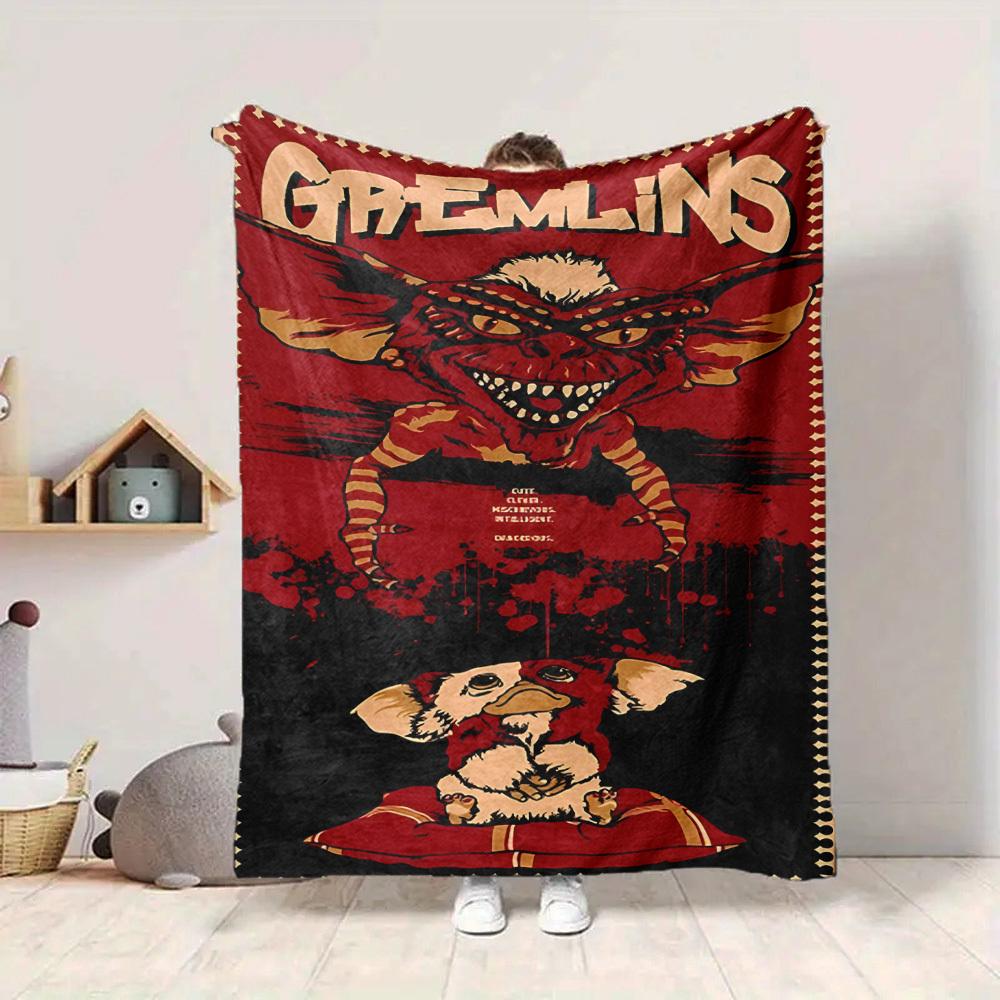 1ks Gremlins Deky Lehká Flanelová Přehoz na Pohovku, Postel, Cestování, Kempování, Obývací Pokoj, Kancelář, Gauč, Křeslo a Postel