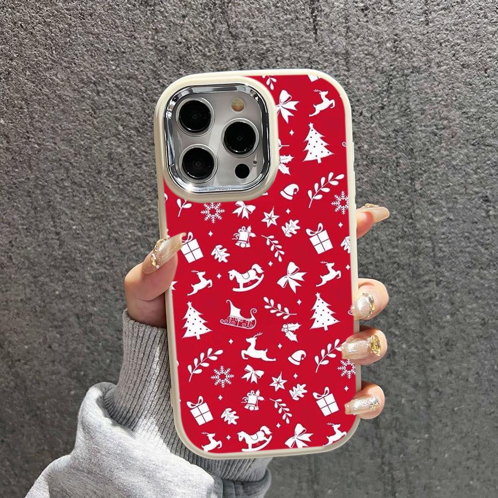 N111 Merry Christmas art Happy New Year мягкие чехлы для телефонов iPhone 16Pro — фото 11