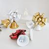 Christmas Iron Decorative Hanging Ornament With Gold Bell Bow Mall Hotel Party Scene Decoration