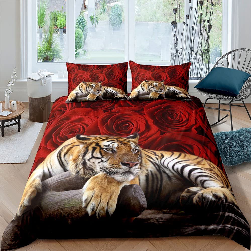 

Пододіяльник Lynx Teens King Wildlife Animals Комплект постільної білизни Big Cat Comfort Cover for Kids Wild Animal Nature 3pcs Комплект постільної білизни EU SK(260x220cm)