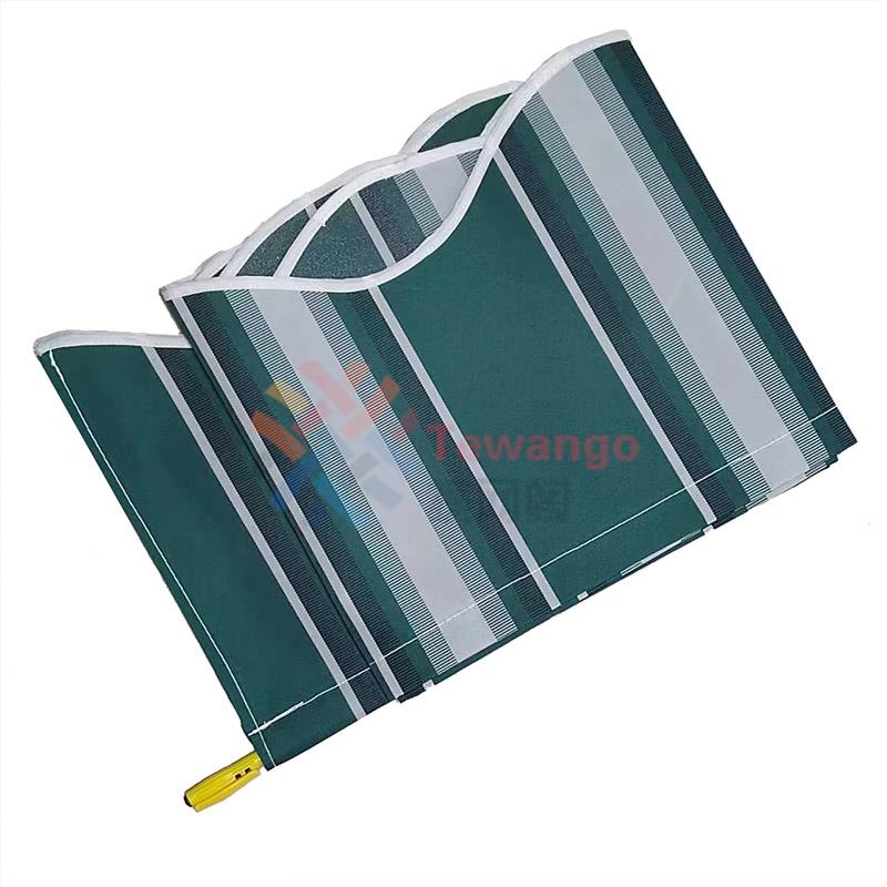 Patio Awning Retractable Canopy Replacement Waterproof Fabric 12x10Ft Deck Shelter Top Fabric Shade Sail Fashion Stripes