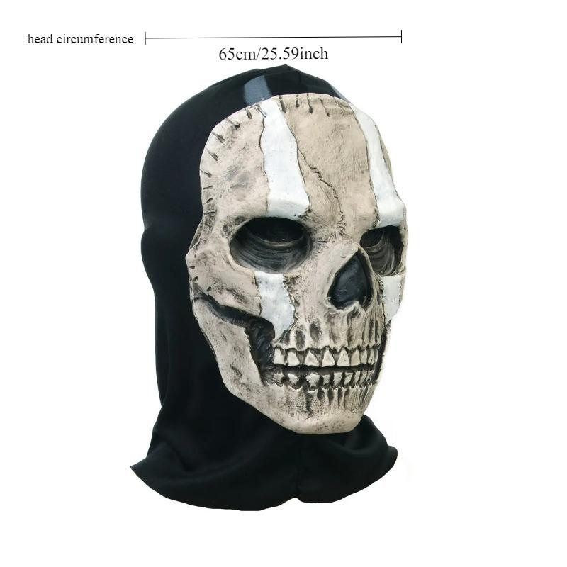 Masque Squelette Fantôme Call of Duty Warzone 2 Même Style que le Jeu Masque Effrayant Horreur pour Halloween Bal Masqué Événements Cosplay