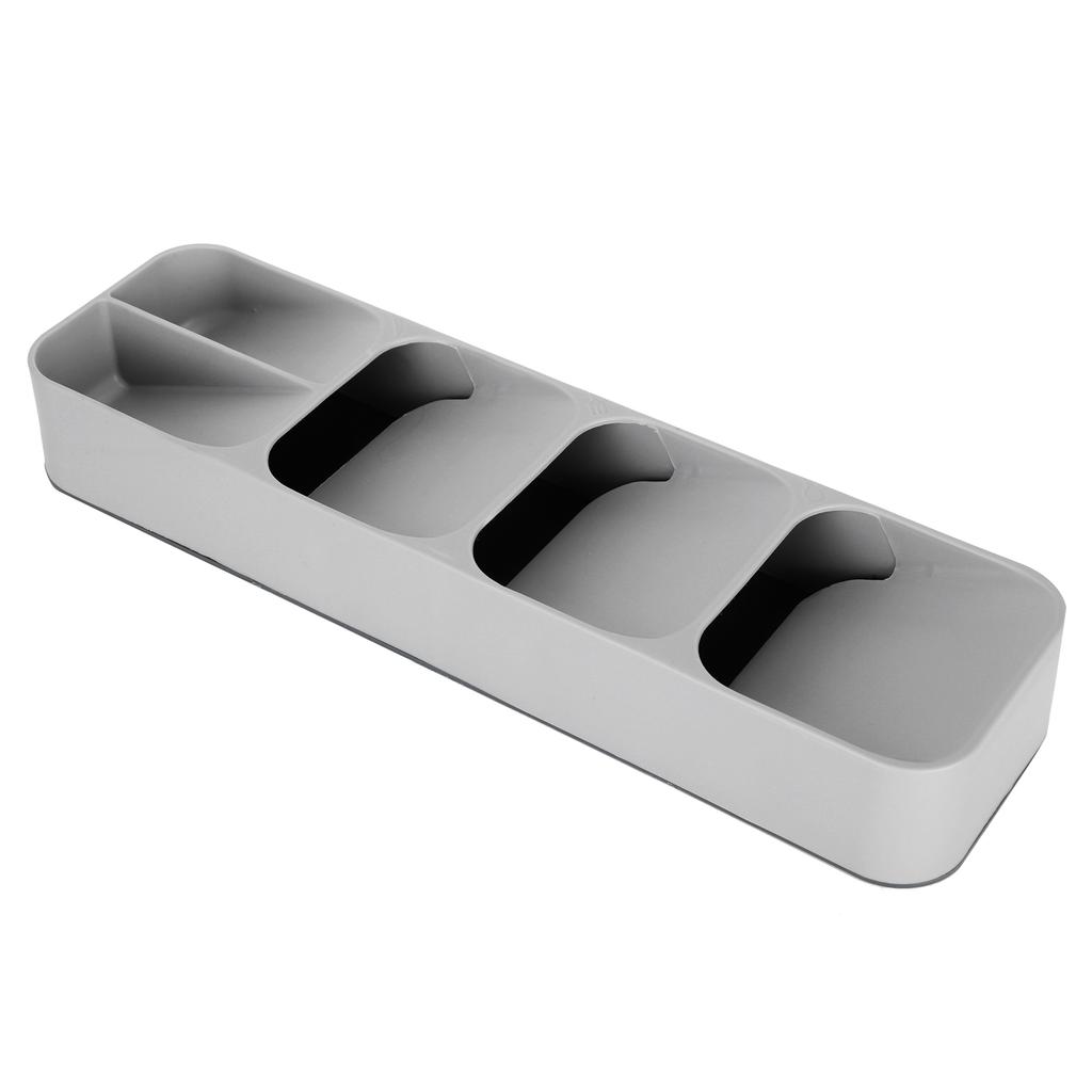 Spoons Knives Forks Storage Box Kitchen Drawer Tableware Cutlery Organizer AccessoryGray