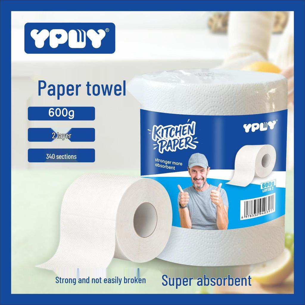 YPWY Kitchen Paper Towels - Disposable, Oil & Water Absorbent for Food Prep.