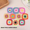 10 Pezzi Mix Casuale Colori Uncinetto Fatto a Mano Centrini Adatti Pezzo Fiore Quadrato Per Tasca Vestiti Fai da Te Sottobicchiere Borsa Tovaglia