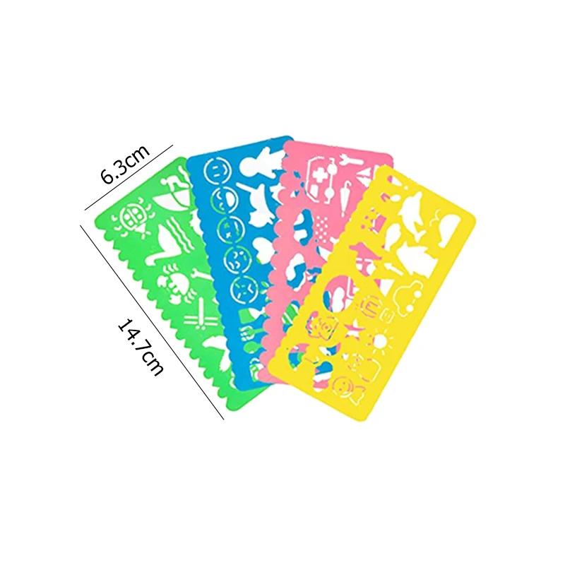 Spirograph Art Drawing Ruler Children DIY Handmade Painting Template Multifunctional Cartoon Color Developmental Toys Gifts TMZ