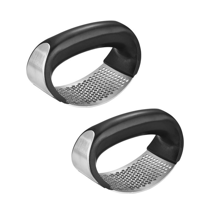 Edelstahl Knoblauchpresse Crusher Manueller Knoblauchwolf Knoblauchhacken Werkzeug Obst Gemüse Werkzeuge Küchenzubehör Gadget
