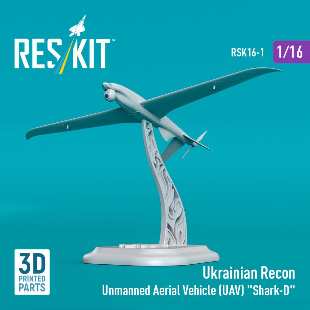 Reskit Ukurspec Systems Unmanned Aircraft Resin Kit 1/16 Shark-D RSKS16-0001 (Airplane)