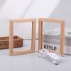 Leuchtender Fotorahmen, Tisch-Bilderrahmen, leuchtender Halter, einfaches 3D-Licht, Dekor, LED-Licht, Holz, USB-LED-Bilderrahmen