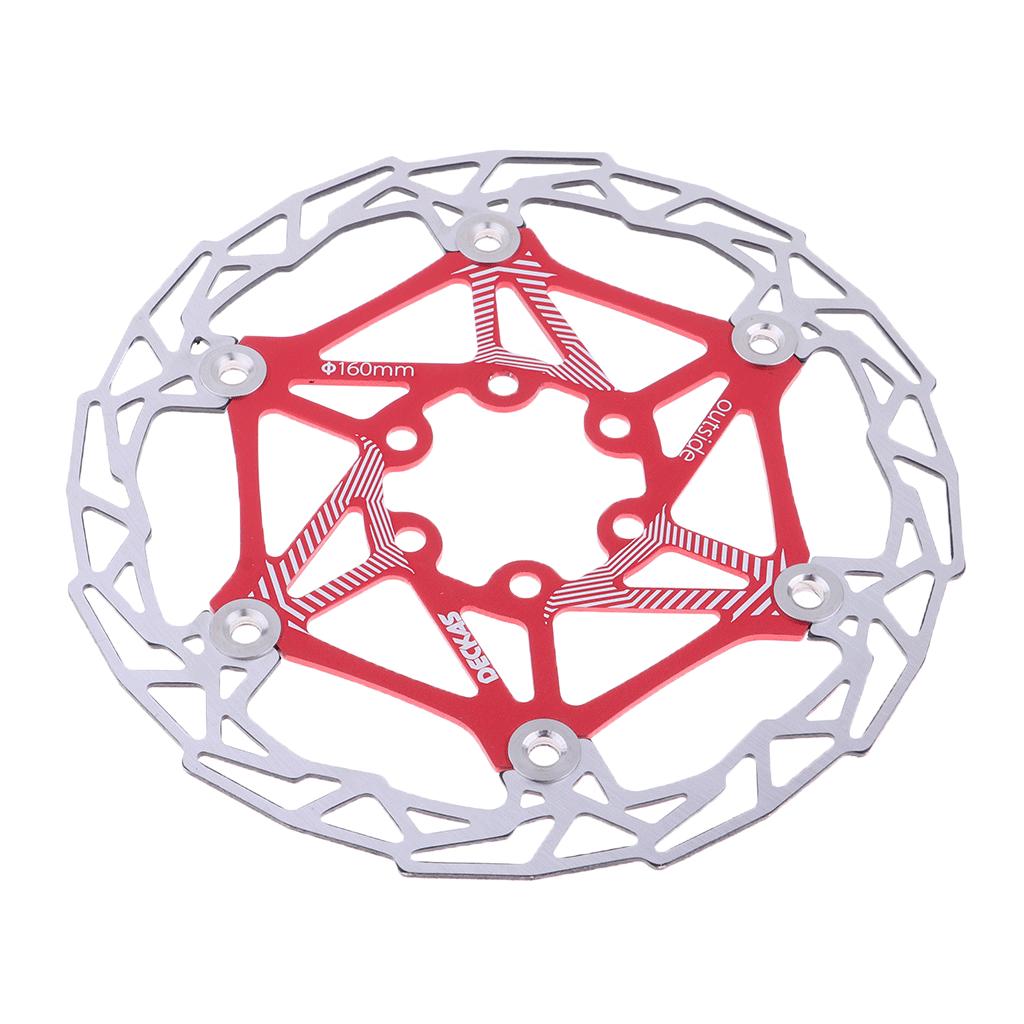 Bicycle Disc Brake Rotors Mountain Road Bike Brake Pads 6 Bolts Tray