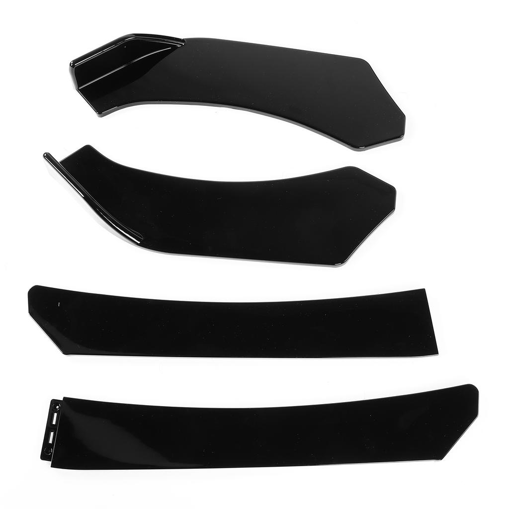 4Pcs Universal Front Bumper Splitter Lip Lower Chin Diffuser Spoiler Deflector Body Kit