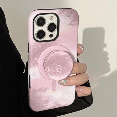 Custodia per telefono con supporto magnetico adatta per iPhone 13, iPhone 15, iPhone 16 Pro Max