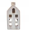 Altom Porcelain Tealight Holder House 14 Cm Gray Christmas Decoration