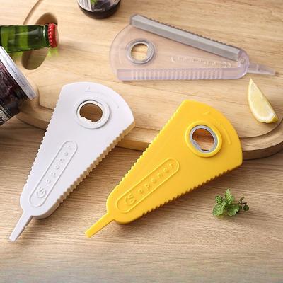 Magnetic Refrigerator Sticker Can Opener Household Multi-functional Beer Bottle Screwdriver Bottle Opener Creative Triangular Opening and Screwing Cap