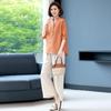 Trendy 2023 Cotton-Linen Two-Piece Set: Short-Sleeved Shirt & Summer Suit for Middle-Aged Moms