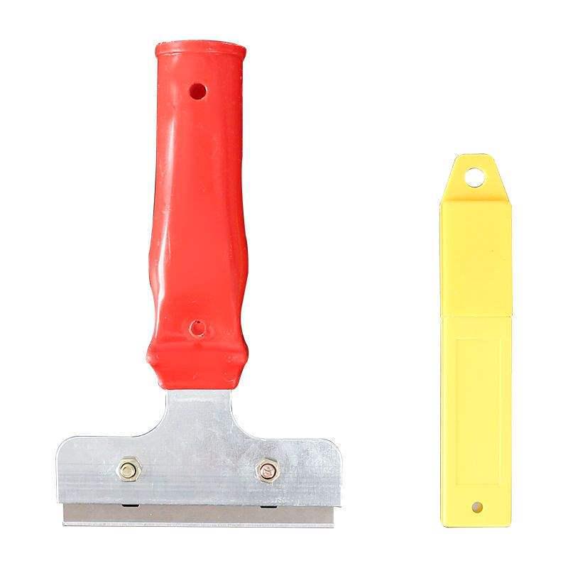 Telescopic Glass Wall and Floor Scraper with Blade for Seam Cleaning and Degumming
