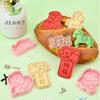 Year Of The Horse Cookie Cutters Chinese New Year 3D Cartoon Horse Shape Pressable Biscuit Mold Cookie Stamp Kitchen Baking Tool