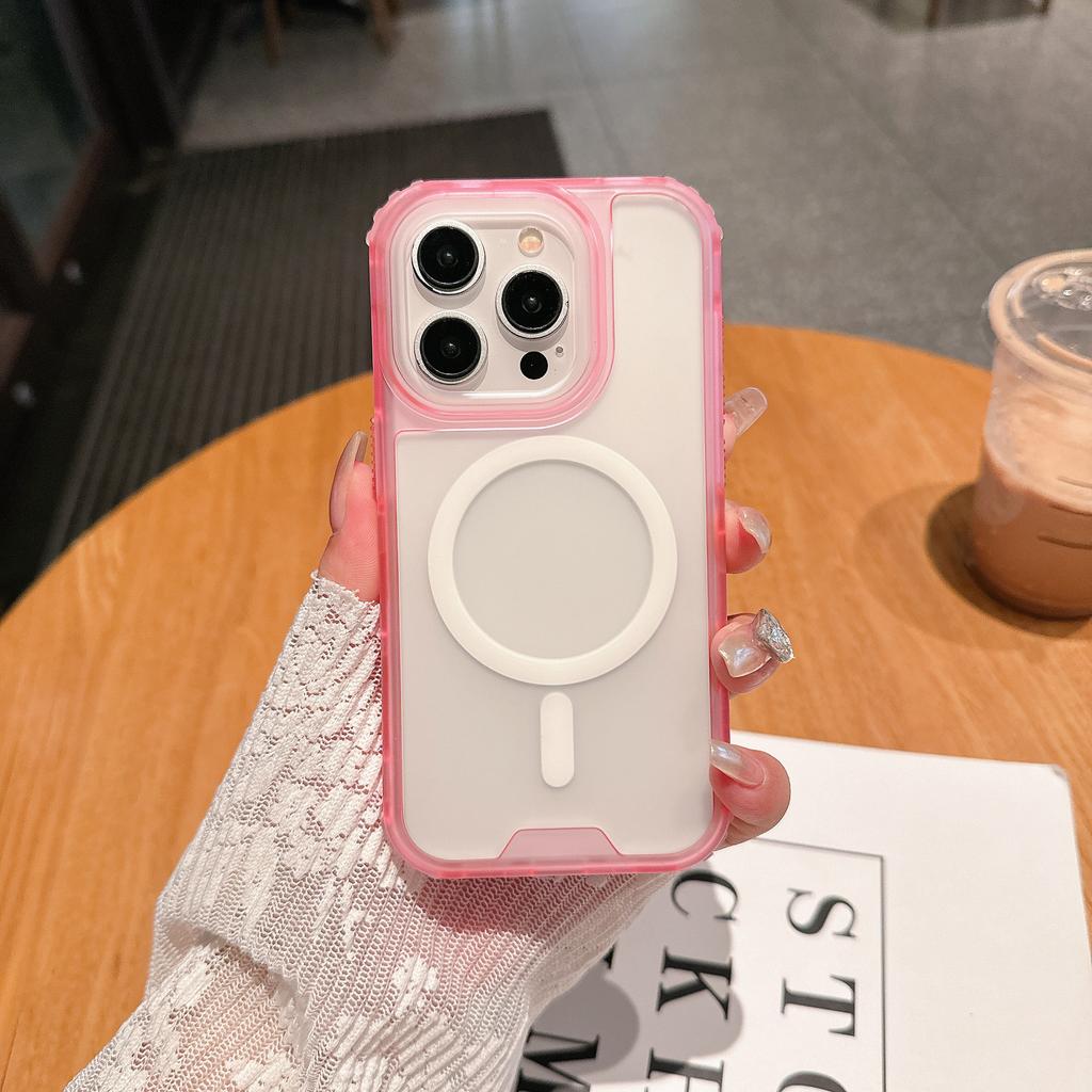 Three-in-one Magnetic Phone Case for IP16 Pro Max Second Generation Colorful for IP16pro Transparent TPU