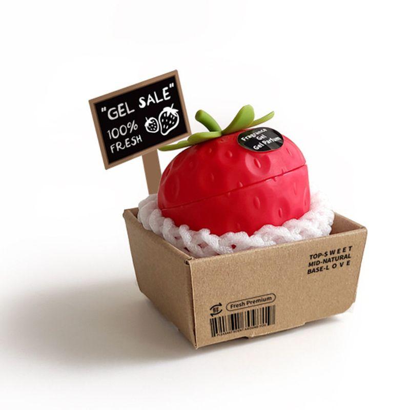 Hot-Selling Product: Simulated Strawberry Fruit Aromatherapy Ornament for Bedroom, High-End Long-Lasting Fragrance Solid Balm, Strawberry Aromatherapy Strawberry (Red) 120g