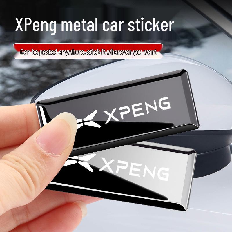 Metal Car Logo Decorative Sticker for Xiaopeng P7/M03/MONA03/G9/X9/G6 - Creative and Customizable