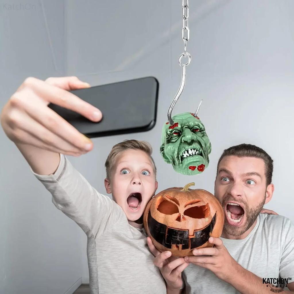 Halloween Horror Props Chain Hook Hand Hook Foot Hook Head Haunted House Secret Room Scene Yard Decoration Horror Decoration