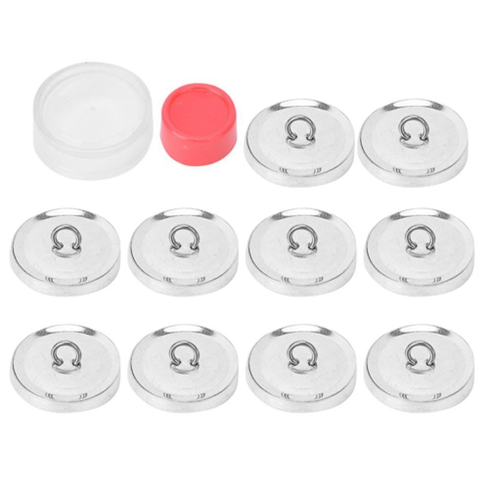 Handmade Round Base Cover Button Kit Solid Fabric Flat Back Buckle Making Tools Cloth Covered Buckle Base DIY Crafts