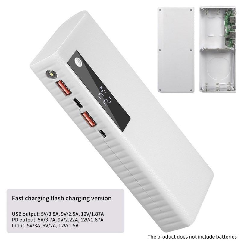 5 Slot 21700 Mobile Battery Removable Battery Compartment Not Welding Required Various Device Charging Solution