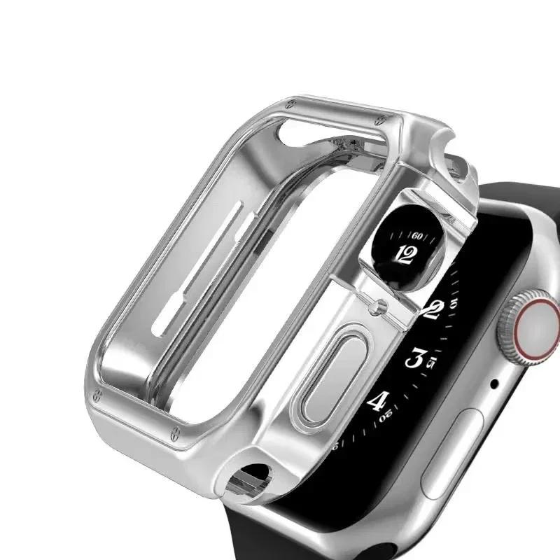 Nerezový řemínek+pouzdro pro Apple Watch Ultra 2 49mm Series 10 46mm Luxusní pánský řemínek pro IWatch 9 8 7 6 5 4 se 45mm 44 Correa
