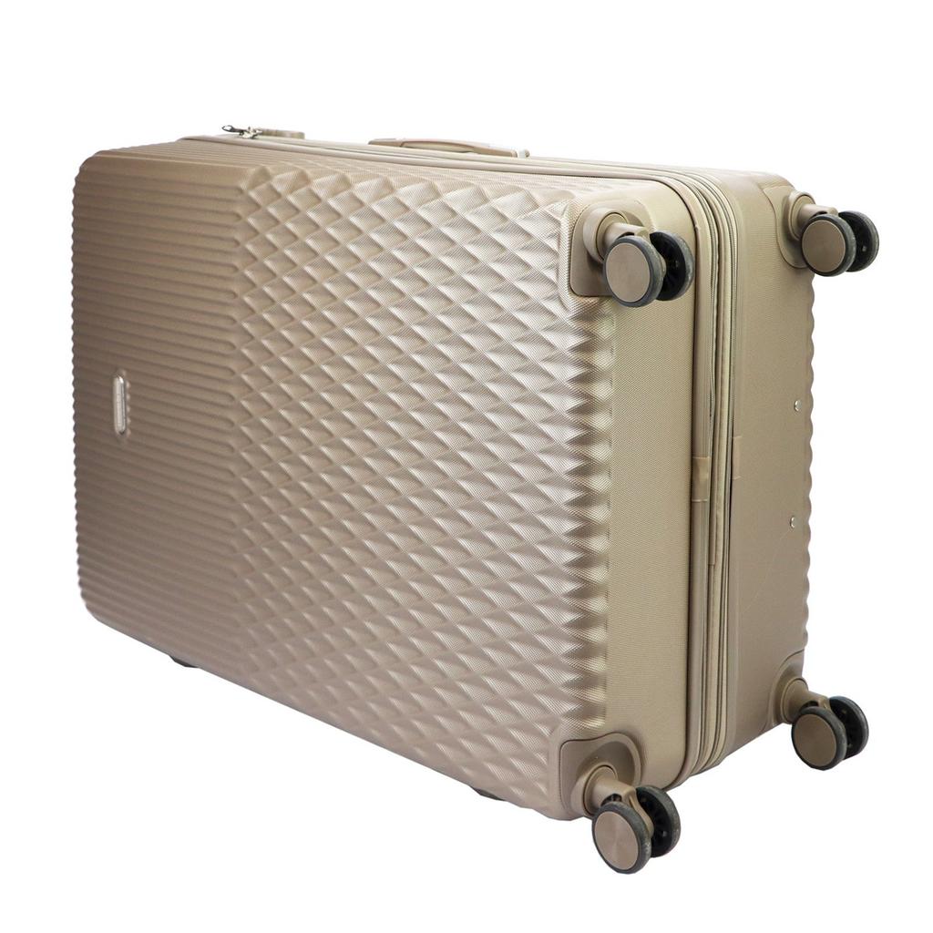 Mocna męska walizka z tworzywa ABS Leonardo da Vinci 3059-2 S32