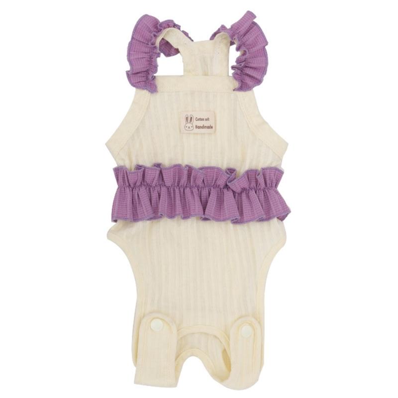 Adjustable Cats Recovery Jumpsuit Cotton Protective Garment Prevents Licking Promotes Healing For Spayed Female Cats