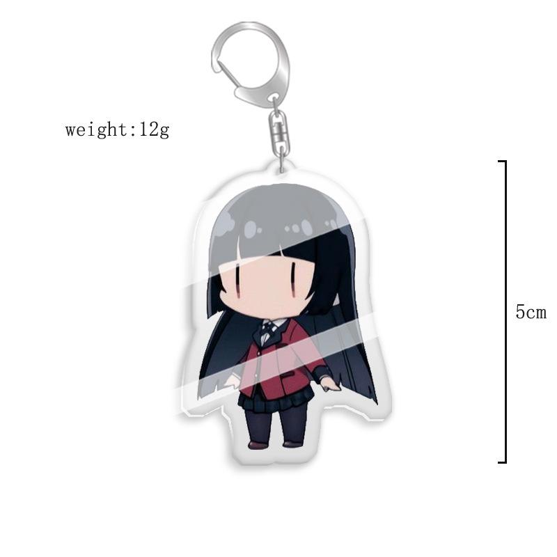 Kakegurui Anime Keychain - Yumeko Jabami & Luna Yumetsuki Acrylic Keyring