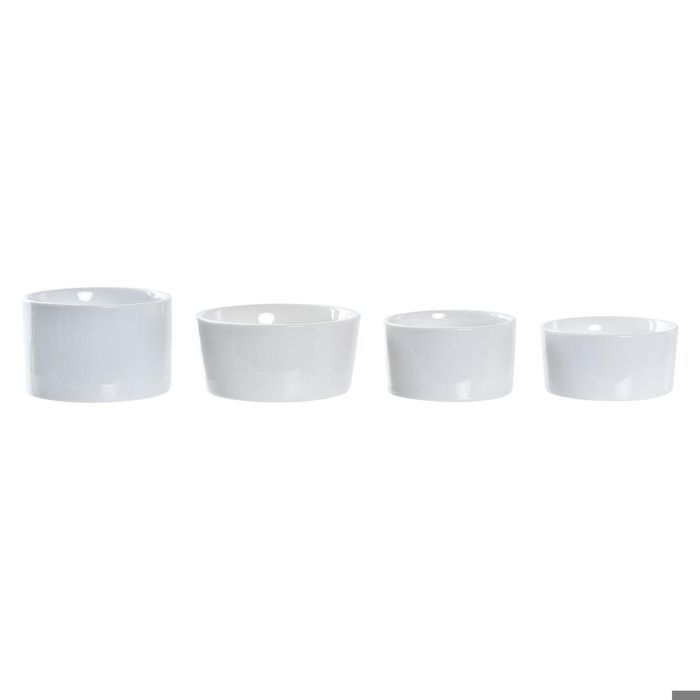 Ensemble à apéritif - DKD HOME DECOR - Métal Bambou Grès - 5 pièces - 20 x 20 x 14 cm - Blanc/Noir