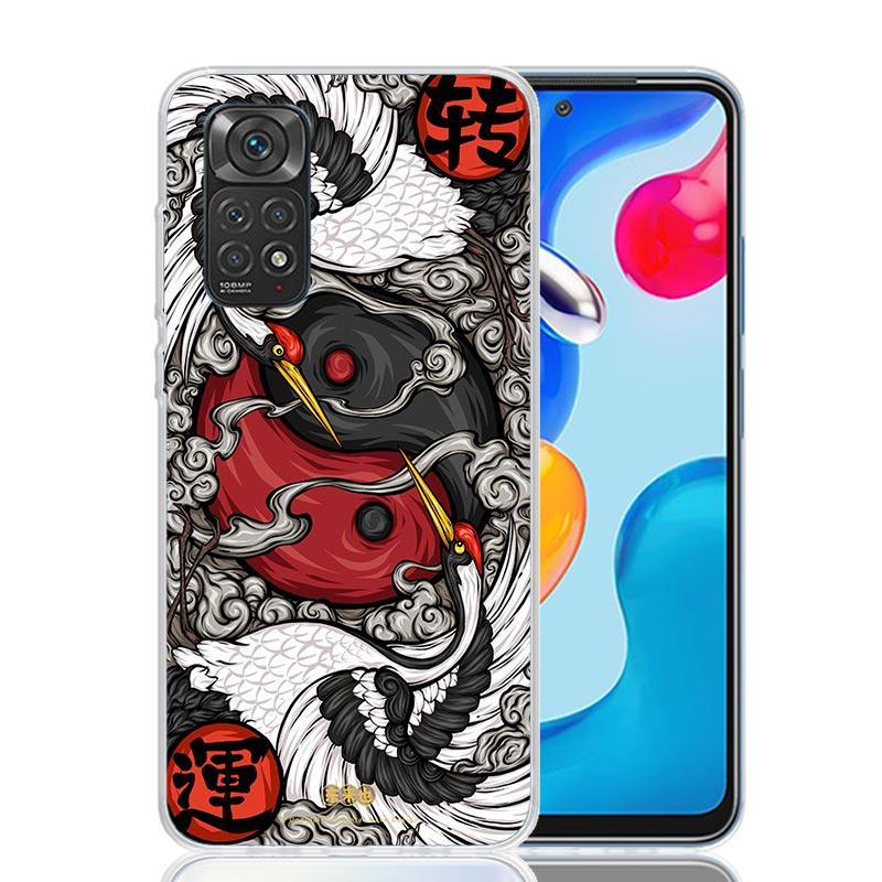 Japan Koi Fish Yin Yang Art Phone Case For Xiaomi Redmi Note 14 13 14S 12S 12 11S 11T 11E Pro Plus 10S 10 9S 9 Art Customized Co