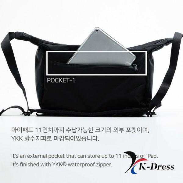 HAHARCHIVE Arc Czarna unisexowa modna torba typu messenger crossbody dla studentów i profesjonalistów