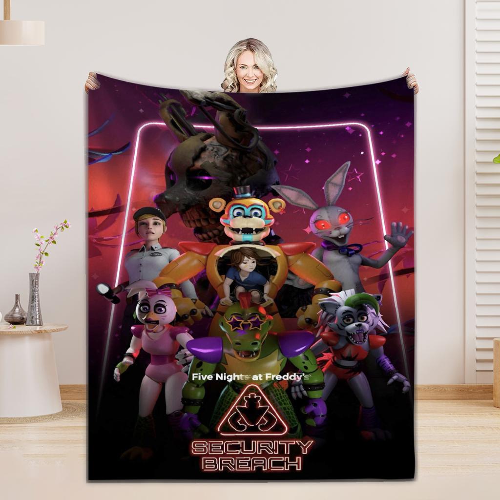 fnaf Blankets 5 N-Night. F-Freddy Print Flannel Blanket Quality Soft Warm Throw Blanket Winter Kids Couch Bed Fluffy Bedspread