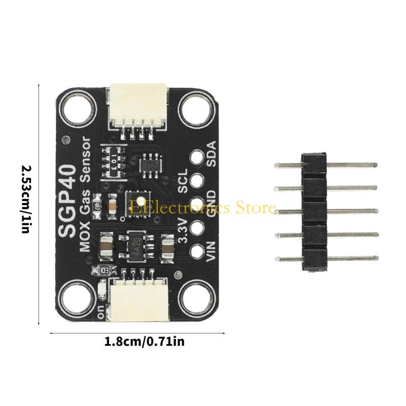 B03C SGP40/SGP41 Air Quality Sensory Digital TVOC Detection Chip Replacement for STEMMA QT/Qwiic Board Industrial Response
