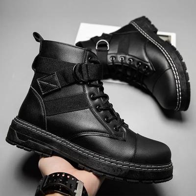 Nowa Moda Męskie Buty Zimowe Ciepłe 2024 Wygodne Botki Męskie Śniegowce Casualowe Buty Męskie Antypoślizgowe Obuwie Męskie