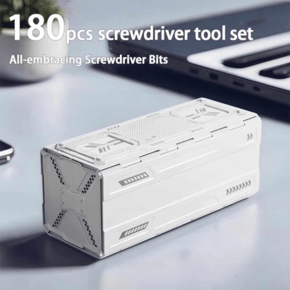 180 in 1 Precision Screwdriver Kit CR-V Magnetic Bits Precision Drill Bits Professional Repair Tools with Storage Box