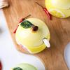 Japanese-style Salt Sugar Jar Fruit-shaped Spice Container Ceramic Spice Jar  Restaurant