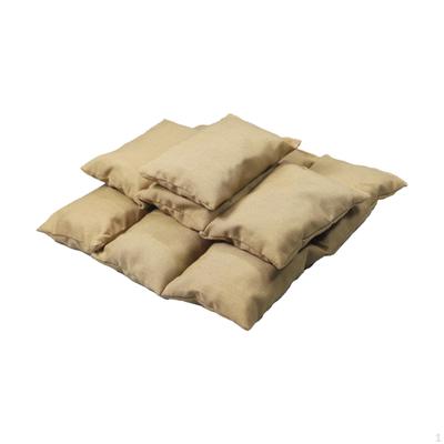10 Pieces 1:6 Figure Sandbag Model Wear Resistant Lightweight Handmade Action Scene Accessories for