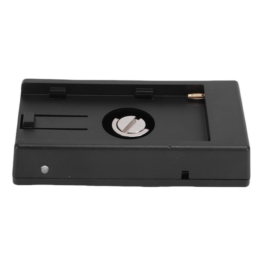Camera Battery Adapter Plate Suitable for NP-F970 F750 F570 F550 Battery 7.2V Camera Power Adapter Plate with LED Indicator Light
