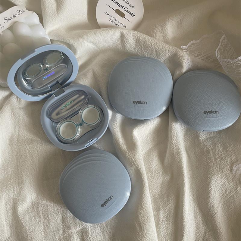 Candy enfärgad kontaktlinsfodral Plastfärgad kontaktlinslåda Bärbar kontaktlinsförvaringslåda Mini Care Box