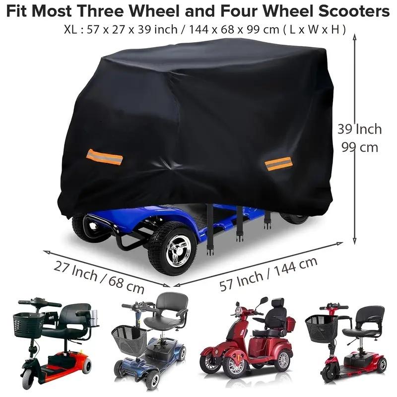 Upgraded Oxford Scooter Cover with Reflective Strips,Fit for Electric Scooters,  Scooter Accessories