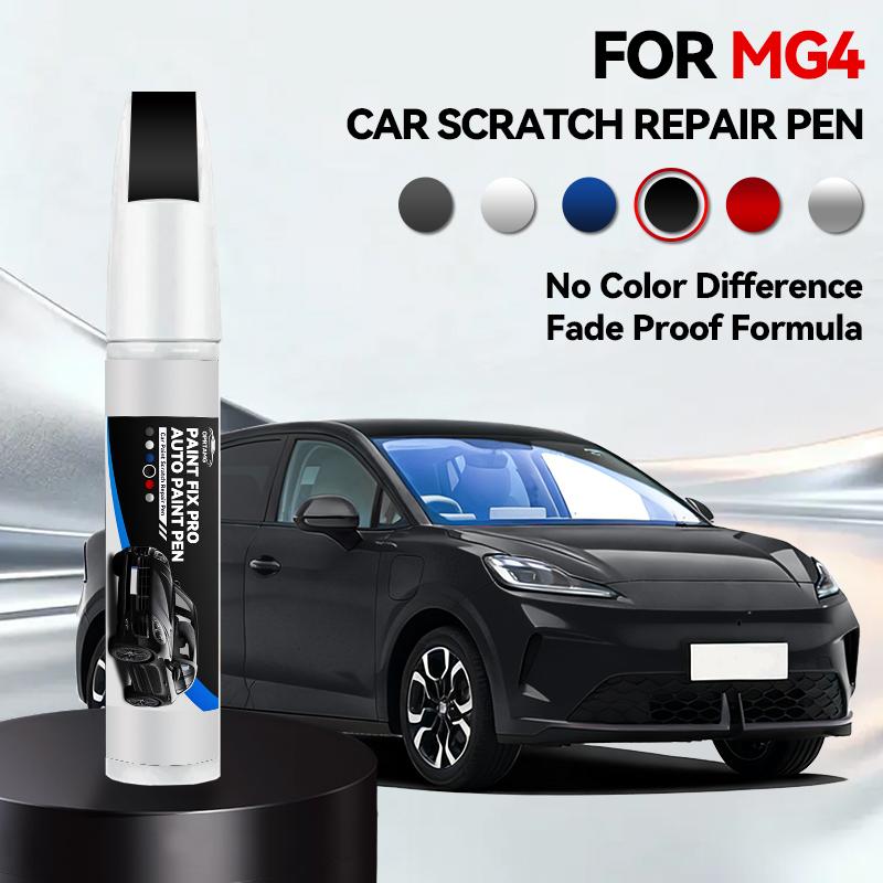 Für MG Motor MG 4 Electric 2022-2025 X100 Lackreparaturstift Lackstift Kratzerentferner DIY Auto Zubehör Schwarz Weiß Grau Silber