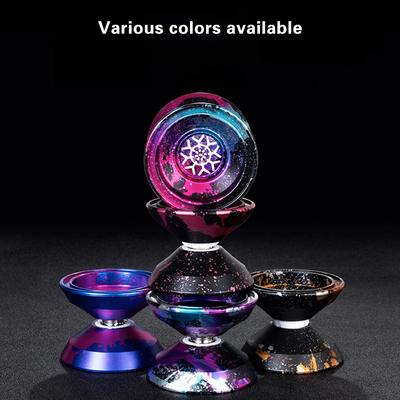Yoyo Professional Magic Yoyo Metal Yoyo With 10 Ball Bearing Alloy Aluminum High Speed Unresponsive Yo Yo Classic Toys For Kids