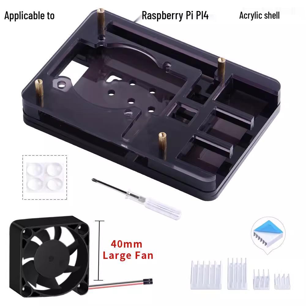 

Радиатор ICE Tower для Raspberry Pi 4B/3B/3B+ с подсветкой