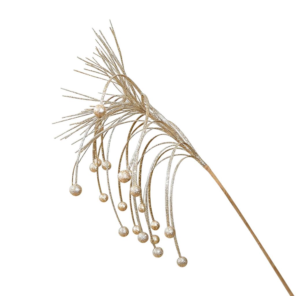 Duże gałązki choinkowe, dekoracje na wieniec bożonarodzeniowy, ozdoby choinkowe, sztuczne brokatowe gałązki.