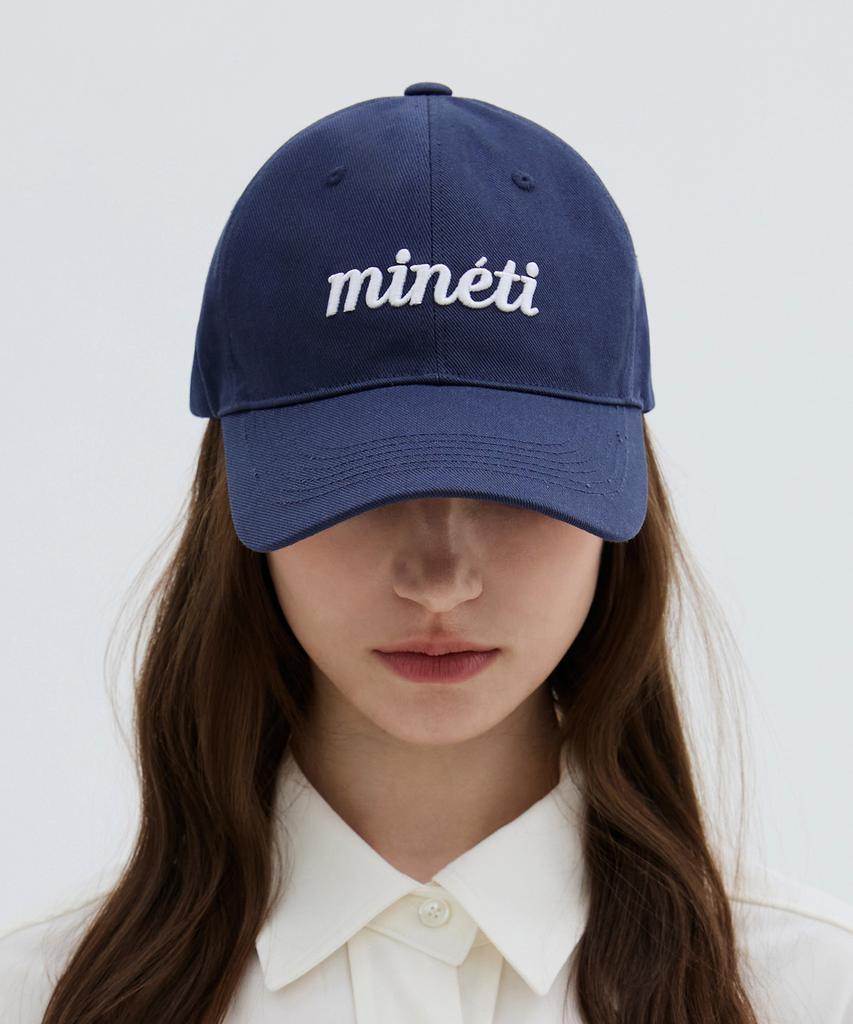 Mineti Cotton Lettering Ball Cap Y 10425 Mt