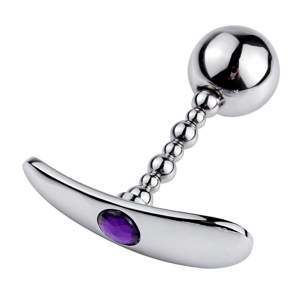 Pull Beads Metal Butt Plug Wear Boat Anchor Base Handheld Anal Plug Anal Dilator Adult Sex Toys